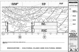 Detail at escalators